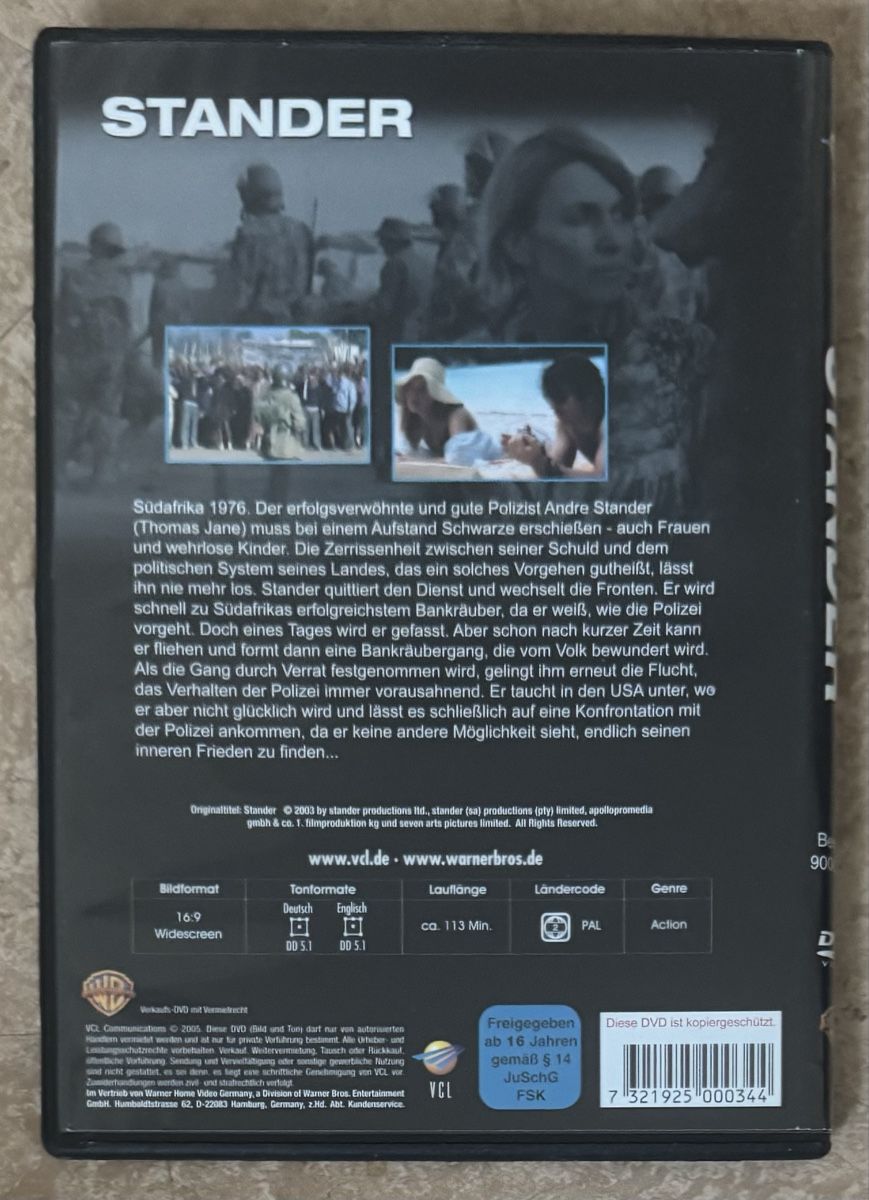 Tutti i DVDs: STANDER  – Nuovo (secondo la descrizione) da Dietikon venduto da AndreaSch01 1