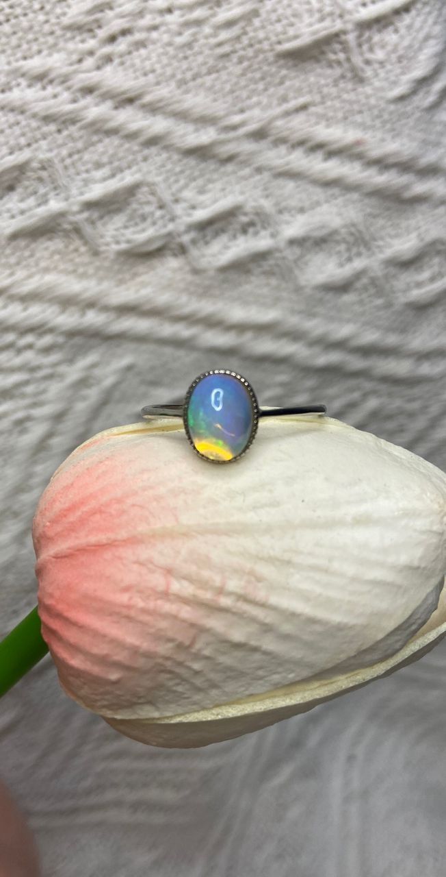 Anelli: Wunderschöner Opal Ring, 925er Silber, Grösse verstellbar. – Nuovo (secondo la descrizione) da St. Gallen venduto da GIULESGG 9