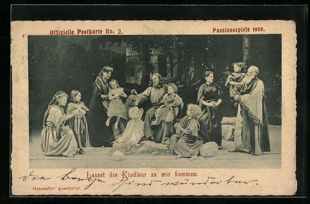 Cancelleria postale: Oberammergau, Passionsspiele 1900, Offiz – Usato da Berlin venduto da bartko-reher