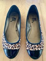Ballerinas JLo Leo Print Schwarz Lack Grösse 7