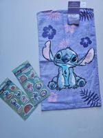 Stitch Gesichts/Handtuch und 2x Sticker