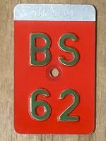 BS 62 - VELONUMMER - FAHRRADSCHILD - PLAQUE DE VELO - BS 62