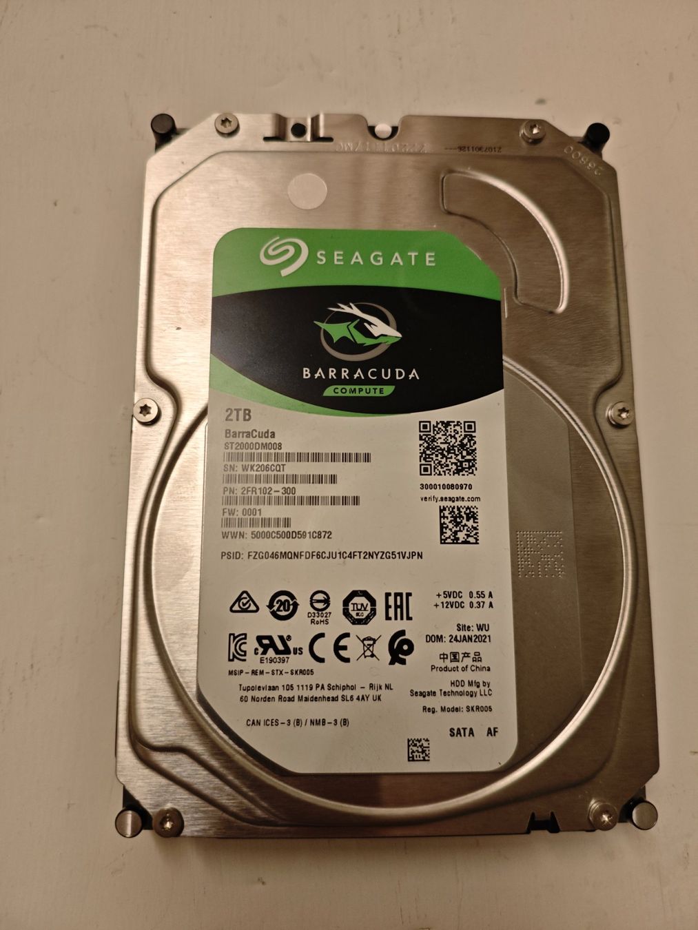 Seagate Dischi rigidi: Barracuda Festplatte 2TB ST2000DM008 gebraucht – Usato da Dübendorf venduto da tho_v2cs