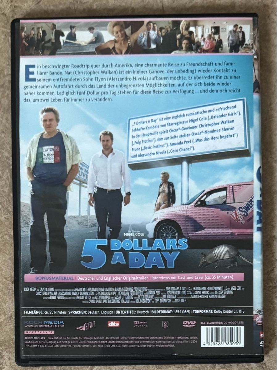Tutti i DVDs: 5 DOLLARS A DAY – Nuovo (secondo la descrizione) da Dietikon venduto da AndreaSch01 1