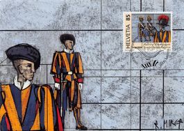 500 Jahre Päpstliche Schweizergarde, Maximumkarte