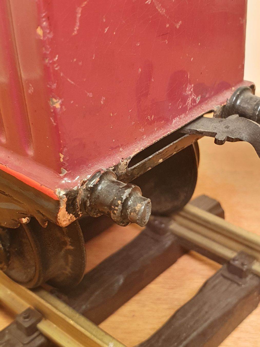 Bing Modellini di ferrovie: Antiker Bing Packwagen mit Bremserhäuschen in Spur 1 – Usato da Riehen venduto da Sandra184 6