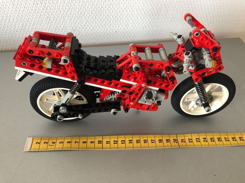 Lego Technic 8422 Motorrad rot Rarität (Usato) a Haegendorf per