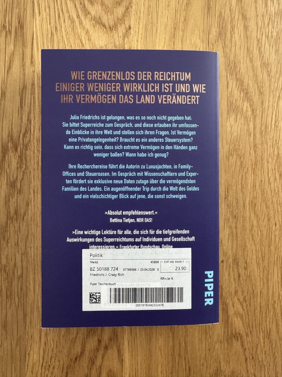 Libri: Crazy Rich - Die geheime Welt der Superreichen – Usato da Frutigen venduto da _.Anja.B._ 1