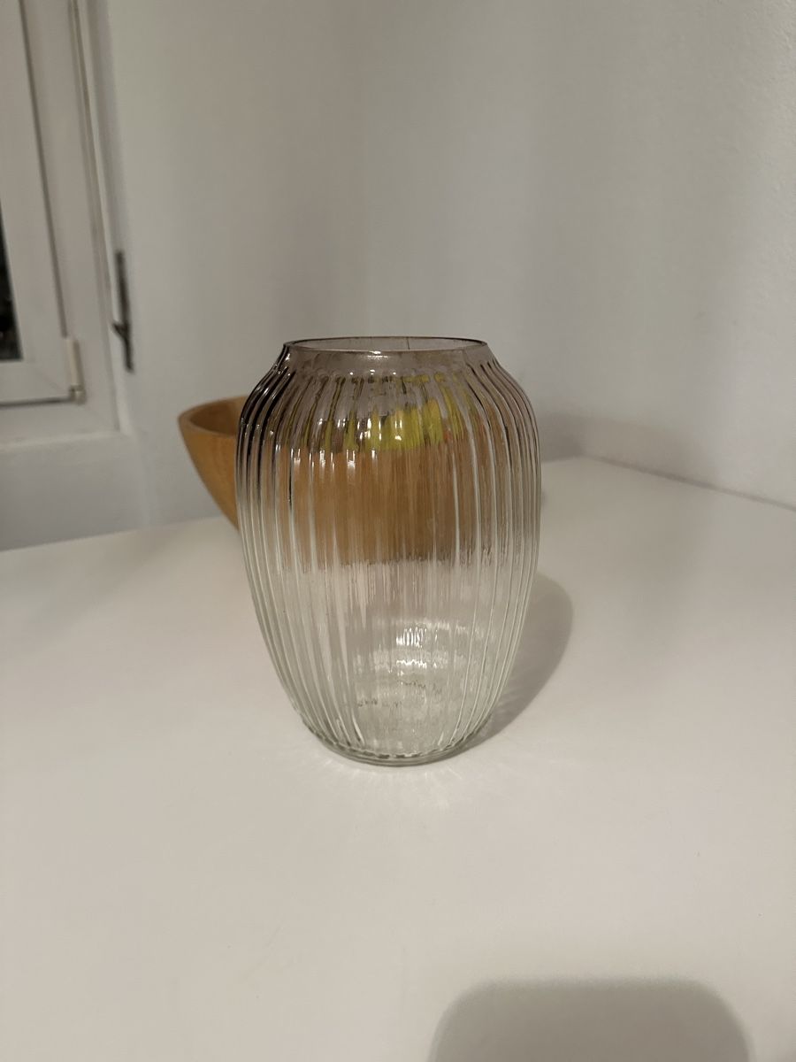 Vasen & Gefässe: Glasvase gerippt, Vintage-Look, Deko – Neu und originalverpackt aus Basel von Fee_roesler 2