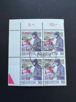 CH Serie 4er Block ZNr. W66  FDC mit Eckrand (4309)