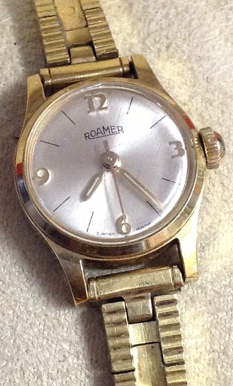 Montre Roamer Popular Swiss Made Pour Homme - Boîtier Plaqué Or, Mouvement Mécanique, Occasion