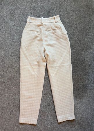 Zara Hose high waist Beige, Grösse XS