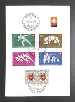 1950 FDC PTT-Faltblatt PATRIA "ITALIENISCH" SBK = Sfr. 400.-