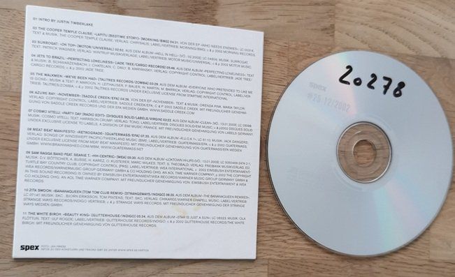CDs: SPEX CD #25 – Gebraucht aus Wilen b. Wollerau von morethanmusic 1