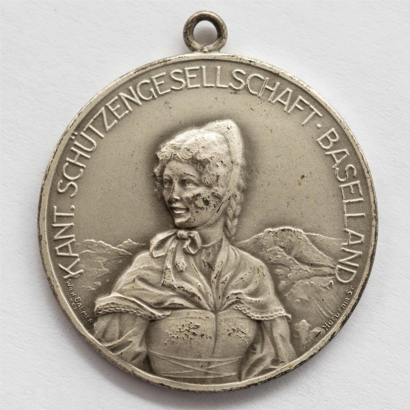 Medaillen: Medaille Kant. Schützengesellschaft BL – Gebraucht aus Rotkreuz von Swiss-Coins