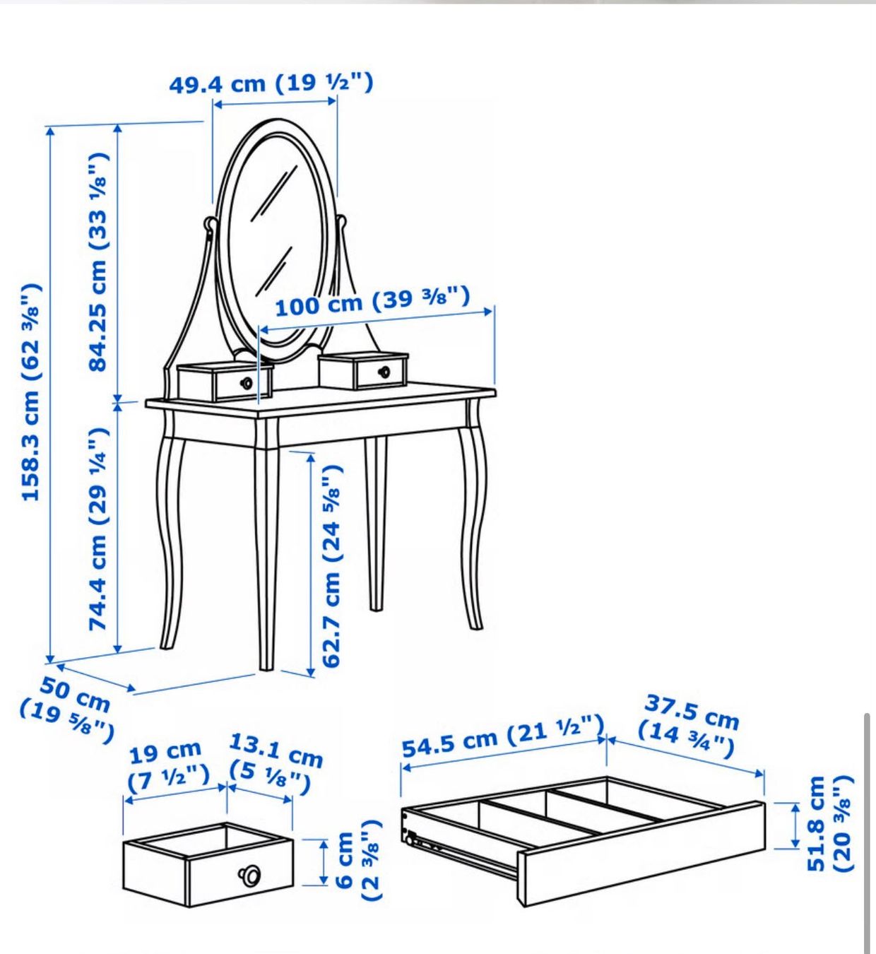 Ikea Tavoli da trucco: Schminktisch für Mädchen – Usato da Stäfa venduto da sim_b2kx 2