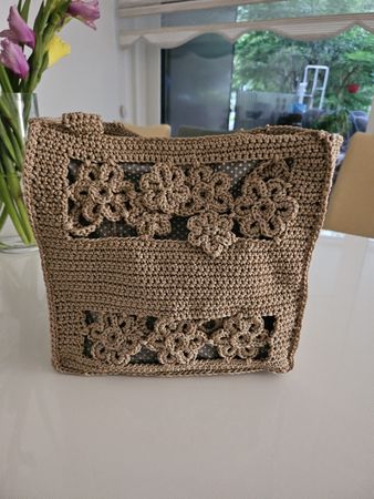 Sac d'été crocheté à la main - Pièce unique et élégant! (59)