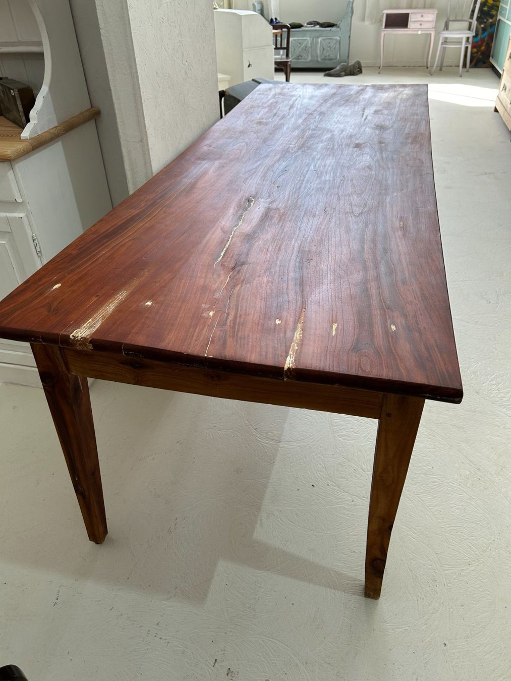Tavoli: Esstisch Biedermeier Kirschbaum gross Schubladen restauriert – Usato da Dottikon venduto da beni1204 7