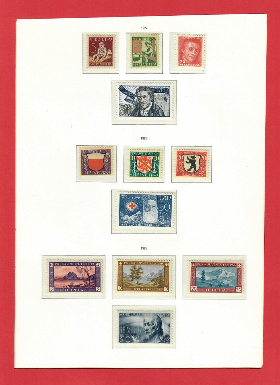 Tutti i francobolli: ProJuventute Top Sammlung 1912-1963 Postfrisch mit Vorläufer – Usato da Bützberg venduto da Die.6.a 2
