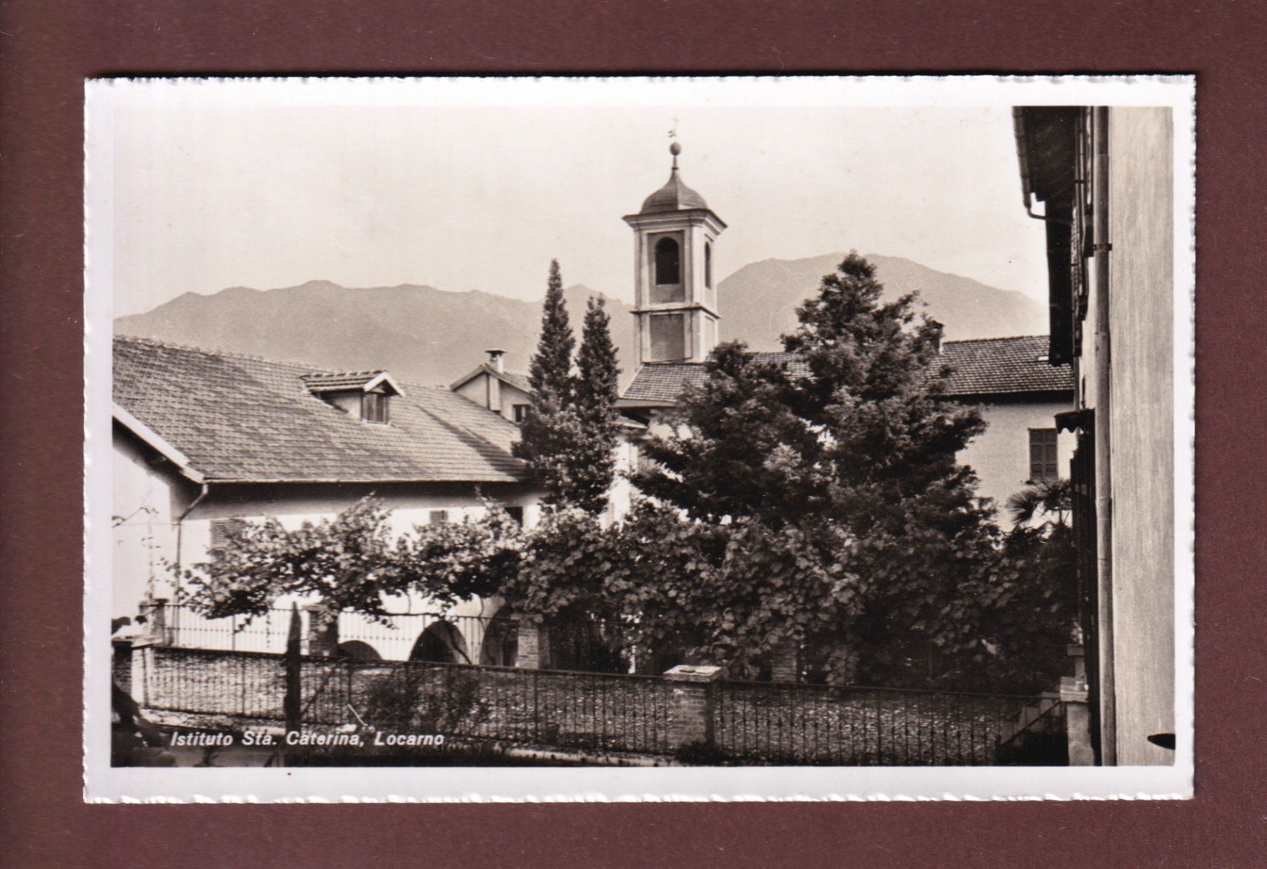 Ansichtskarten: LOCARNO - Instituto Sta Caterina – Gebraucht aus Pully von nicecards-shop