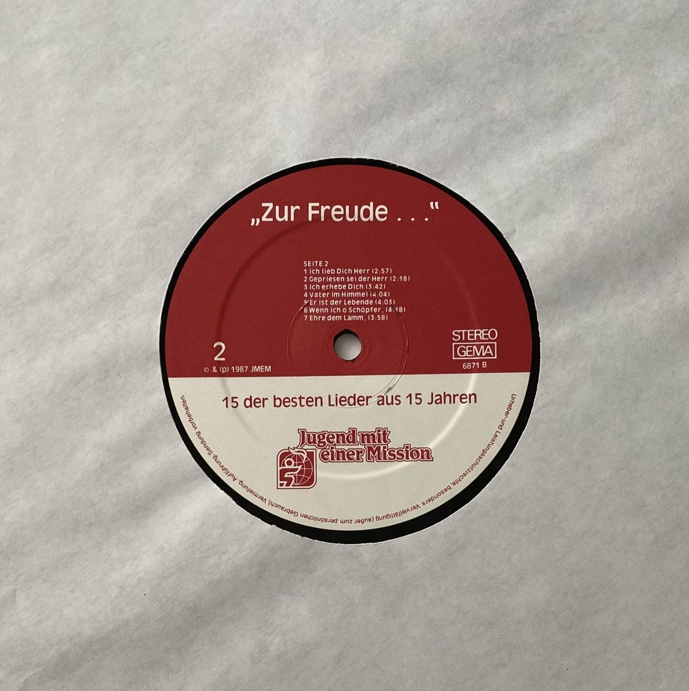 Dischi in vinile: Jugend mit einer Mission, Zur Freude... – Usato da Flums venduto da Empe1 3