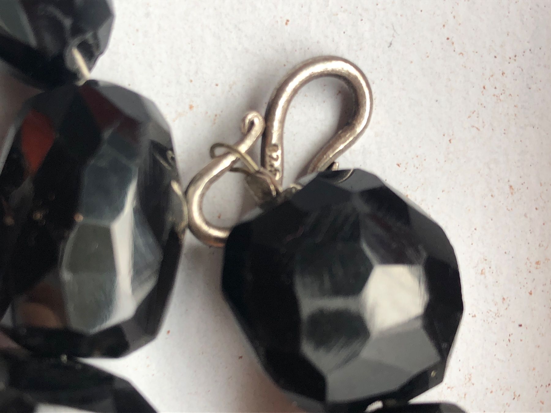 Onyx Catenine: Onyx Kette Silber Collie Halb Edelstein – Usato da Zollikofen venduto da lorik007 1