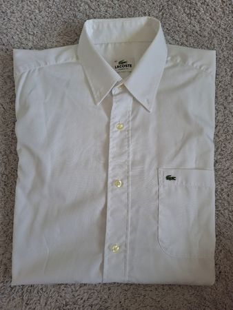 Chemise blanche manches courtes Lacoste taille M