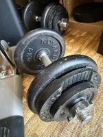 Hantel-Set mit SZ-Stange und 89 kg Gewichten, Durchm. 30 mm