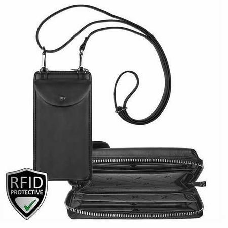 Portemonnaie, Handytasche, Damenbörse, Leder, RFID