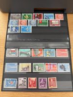 8 Steckkarten mit Schweizer Briefmarken 