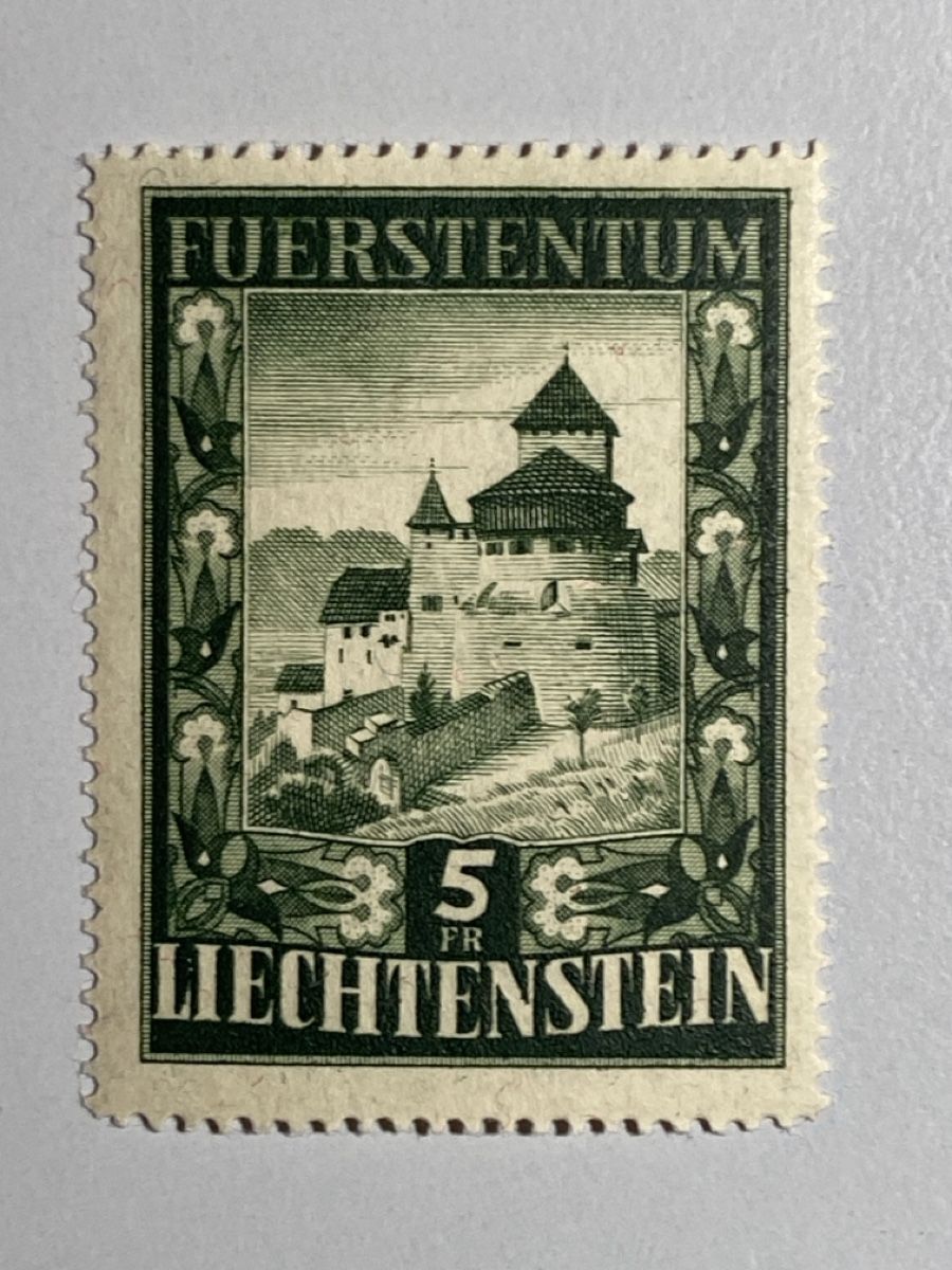 Alle Briefmarken: Liechtenstein 1952, #309, Postfrisch, Kat.200.— – Gebraucht aus Küssnacht a. Rigi von Unique-Valuable