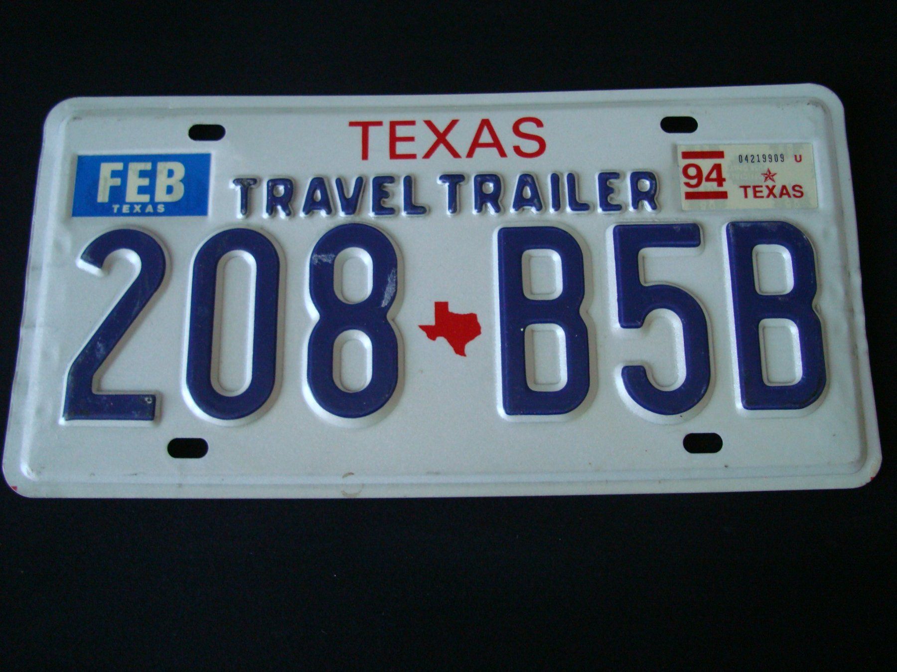 Schilder: TEXAS 208 B5B – Gebraucht aus Scherz von 5246