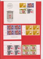 FDC 1986 ET & 4 x 4er Blöcke Postfrisch m. Tab