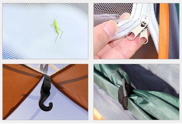 Tende : Tente de Camping verte pour 2-3 Pers 2 secondes – Nuovo e nell'imballaggio originale da Morges venduto da All4nature 6