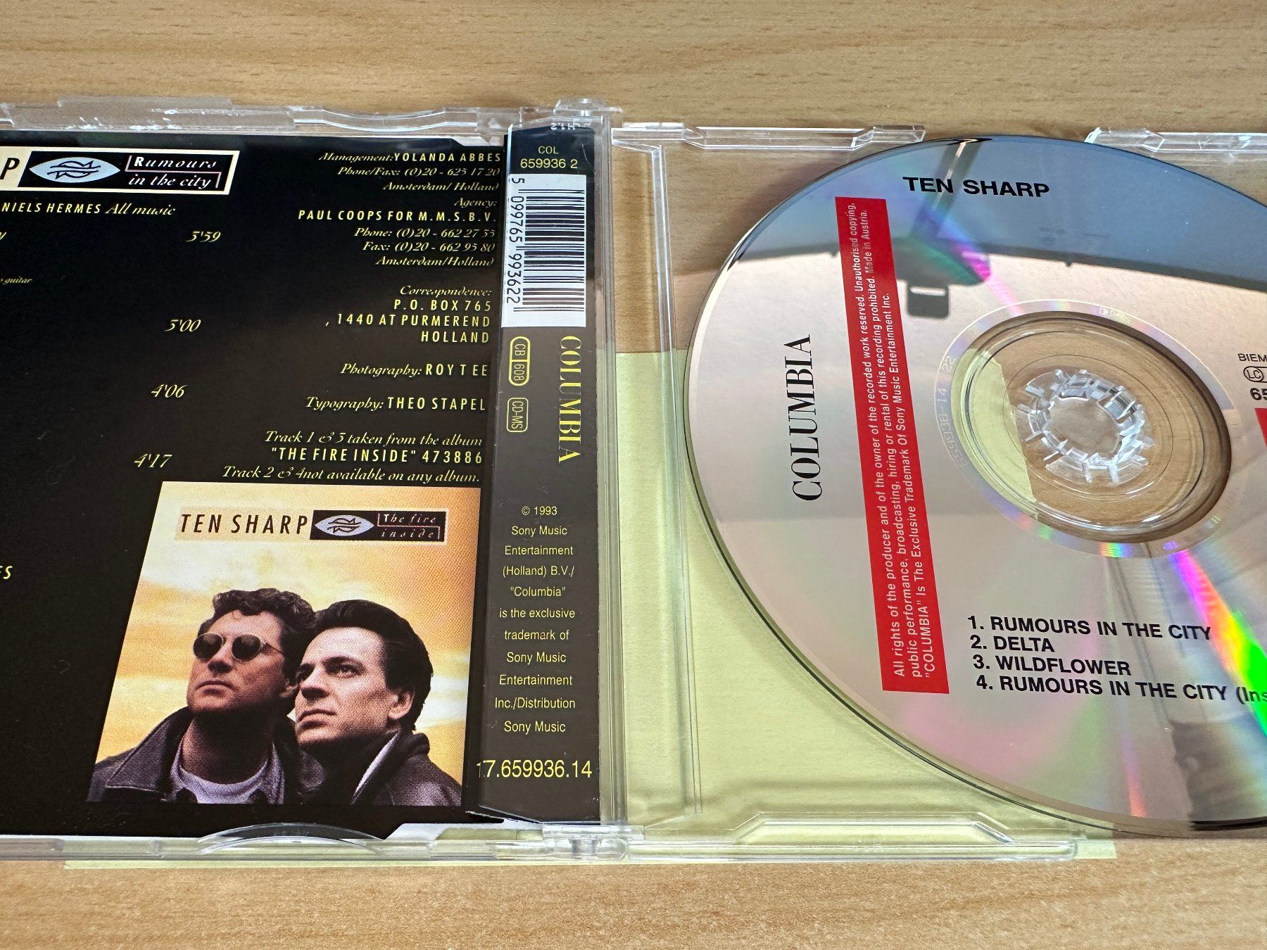 CD: Ten Sharp – Rumours In The City - Single CD – Usato da Rikon im Tösstal venduto da Alpenmutz 1