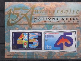 UN CH 1990 45Jahre Vereinte Nationen **