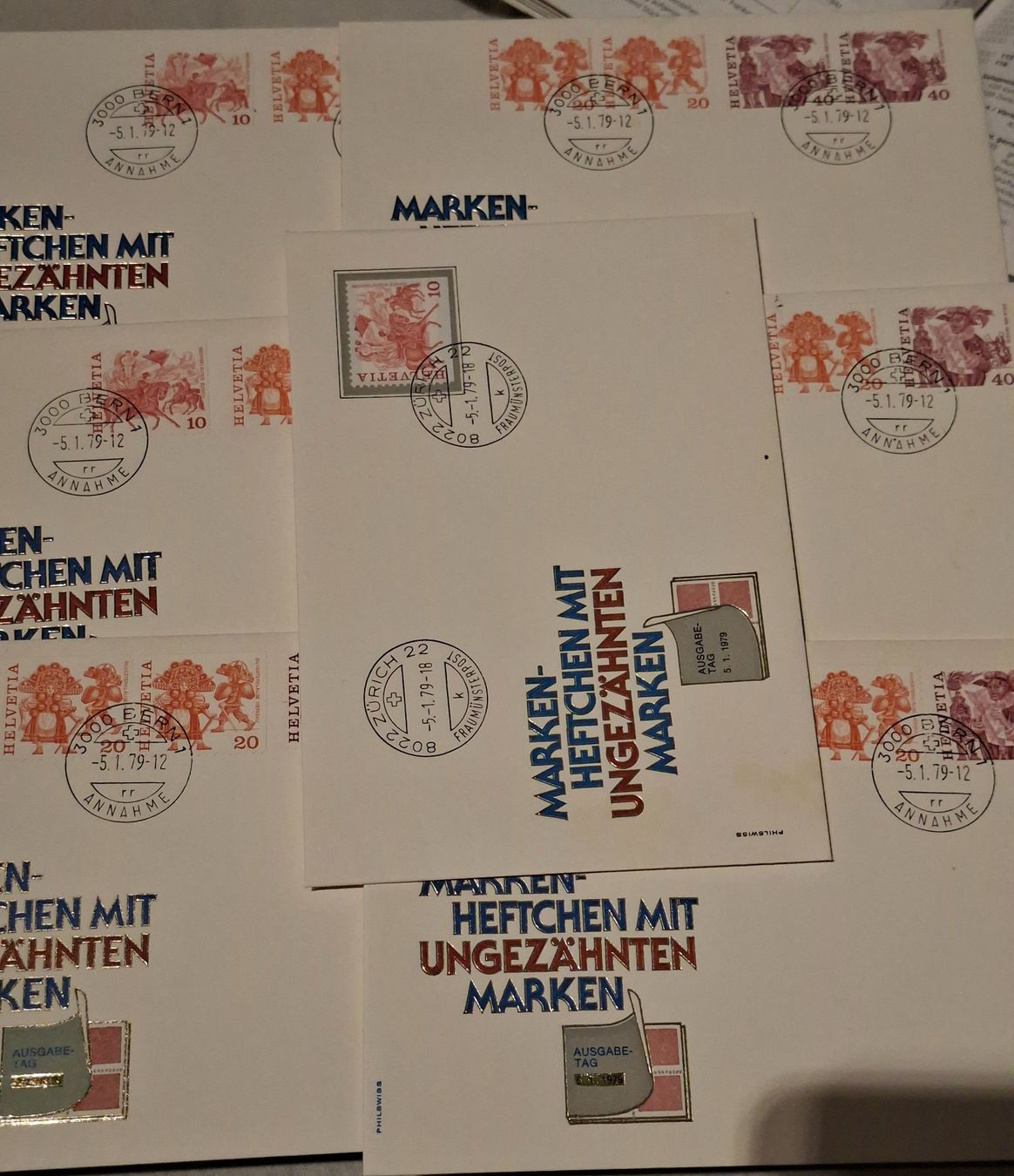 Tutti i francobolli: FDC / Markenheftchen ungezähnt / 5.1.1979 – Usato da Balgach venduto da SIMEON27 2