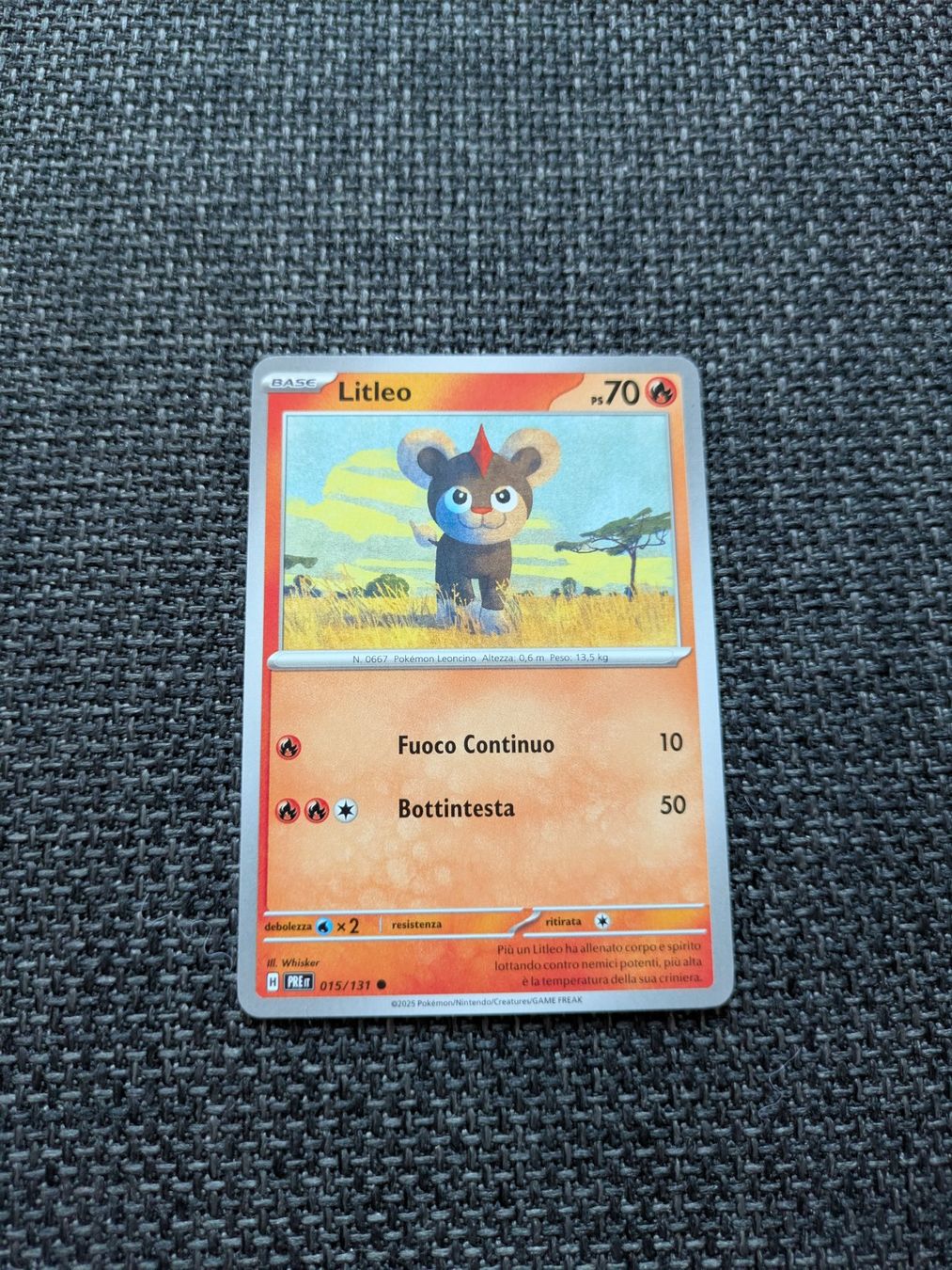 Pokémon Carte collezionabili: LITLEO, PRISMATIC EVOLUTIONS, 15, 2025, COM, ITA, NM/MT – Usato da Losone venduto da AlpineLayer