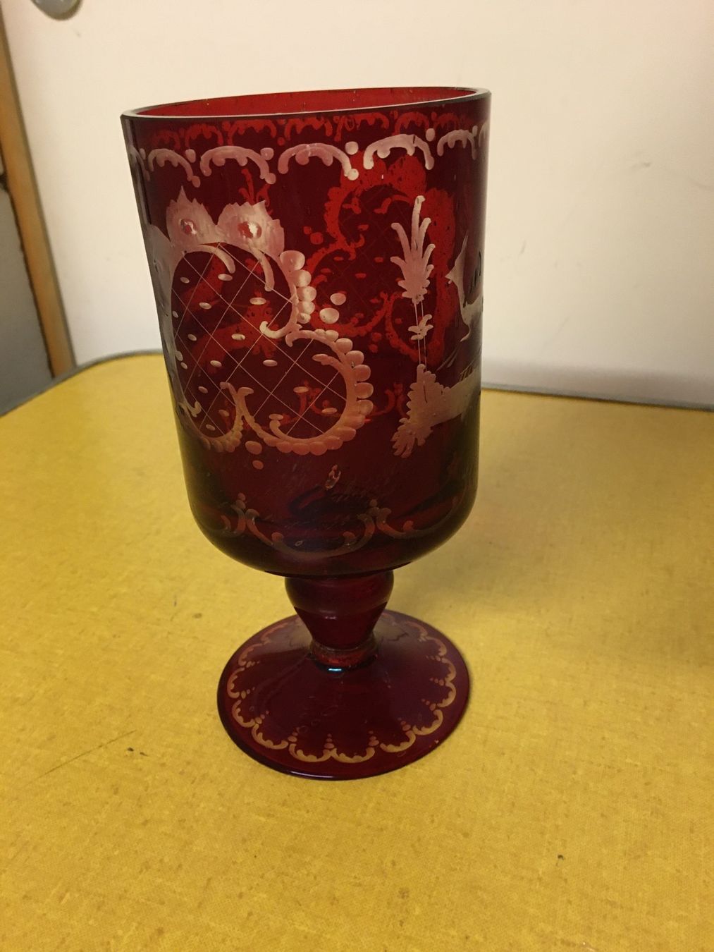 Bicchieri: Alte Böhmische Glas Pokal. – Usato da Lanzenhäusern venduto da vic63 4