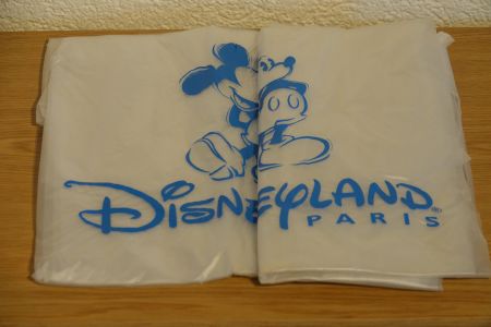 Regenponcho "Diesnyland Paris", transparent mit Kapuze