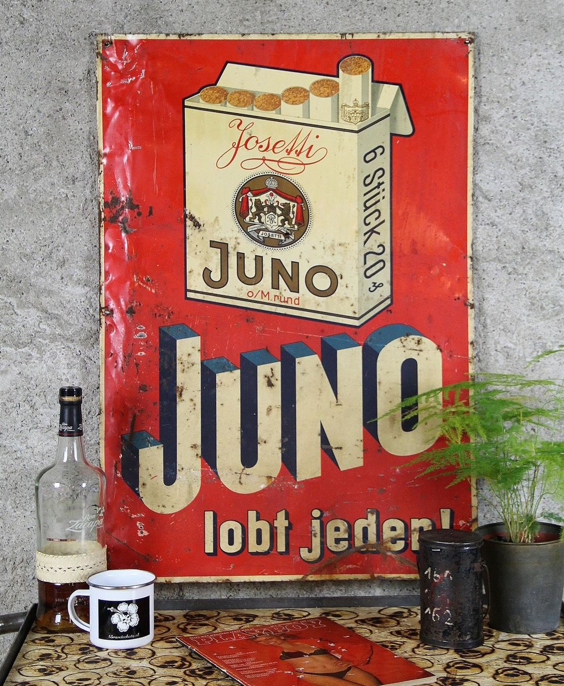 Insegne: Blechschild "Juno " – Usato da Birrwil venduto da brandschatz_birrwil 9