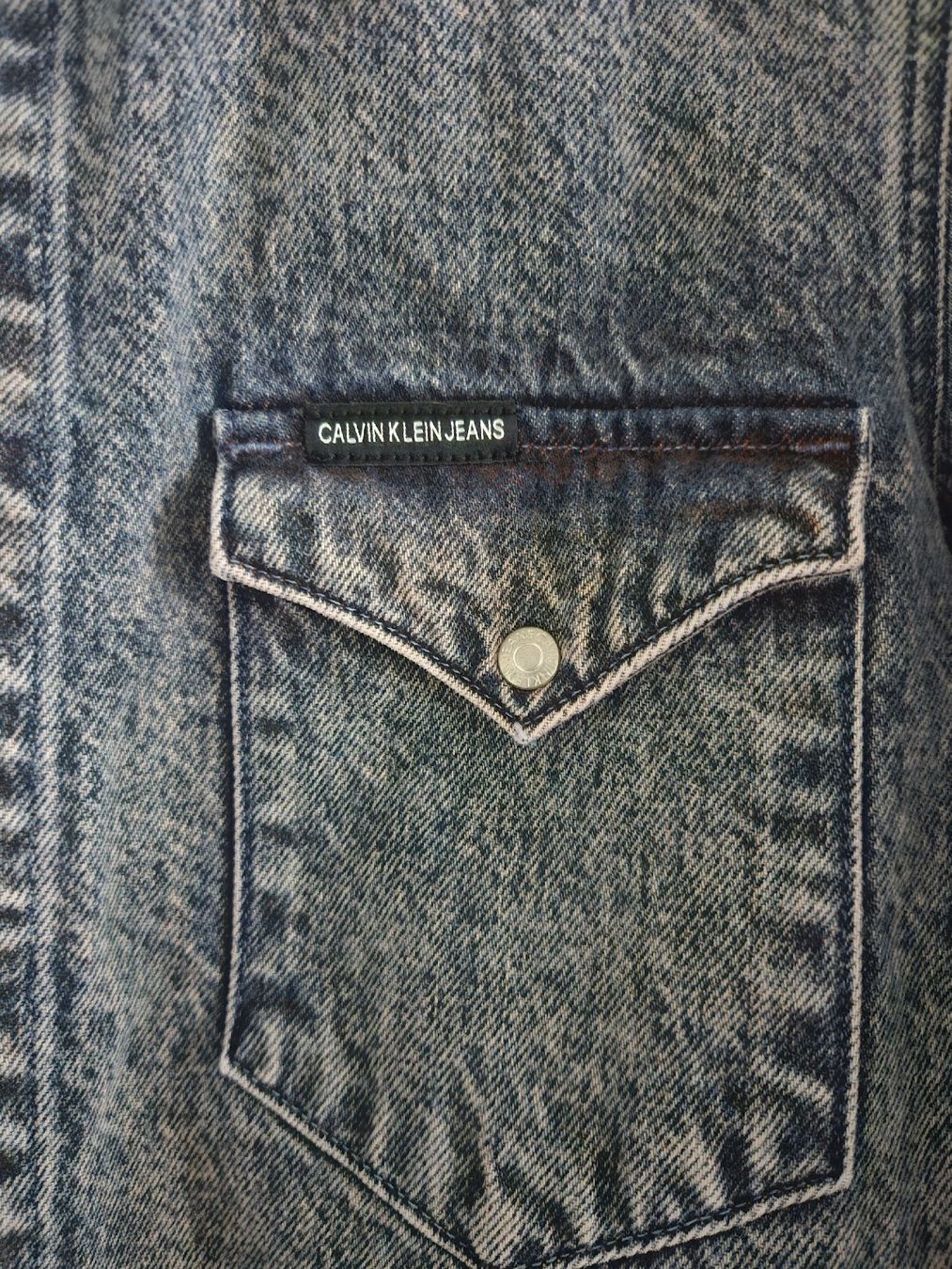 Calvin Klein Blusen: Calvin Klein Jeans Hemd, Gr. S, Denim Optik – Gebraucht aus Wil SG von an_ka 2