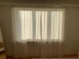 Weiss/Beige Vorhänge, 2 Stück, top Zustand!