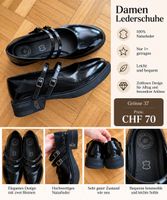 Damen Lederschuhe aus Naturleder, Grösse 37