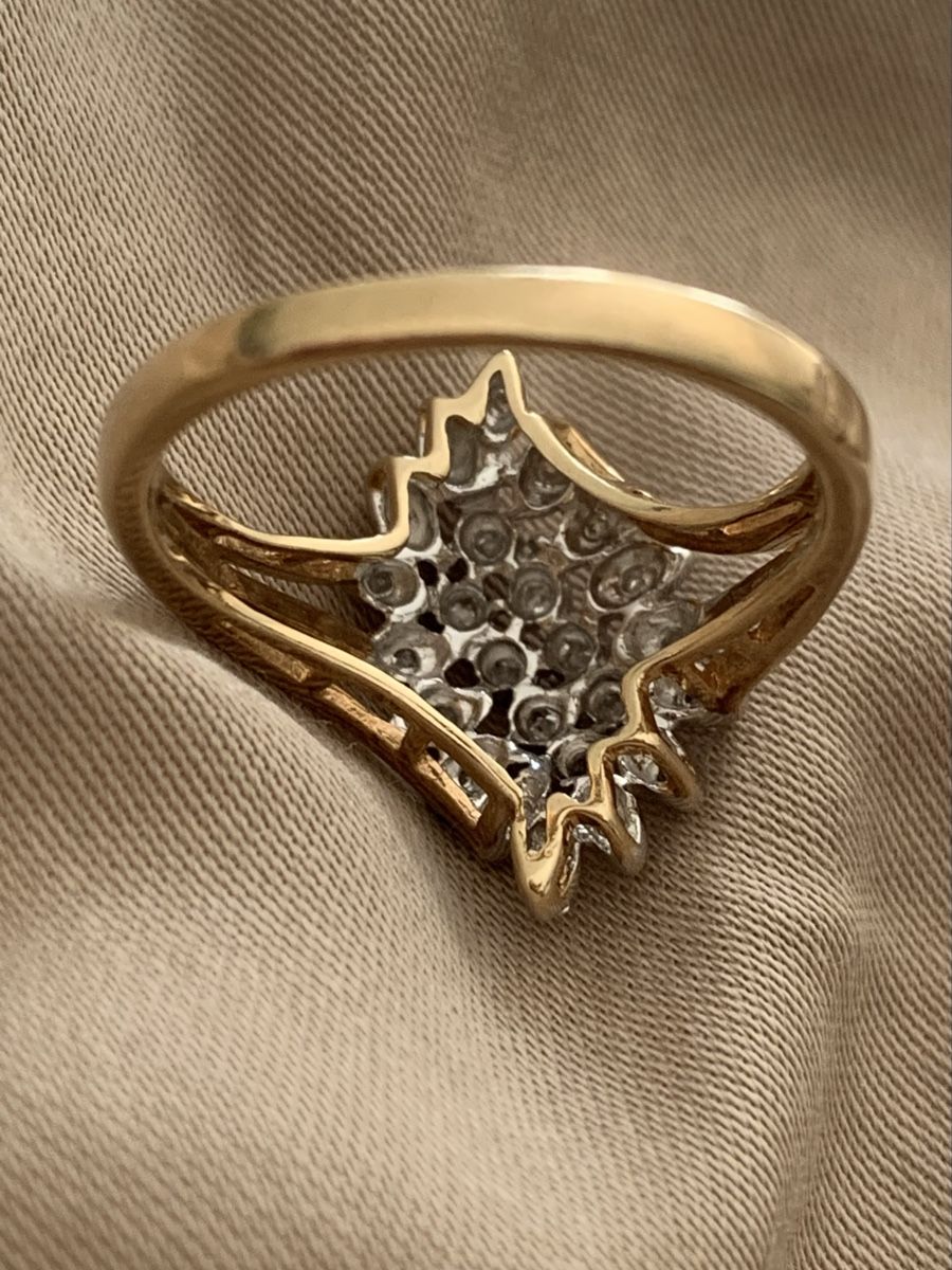 Ringe: Cluster Diamant Ring 585 – Gebraucht aus Winterthur von Darfweg 2