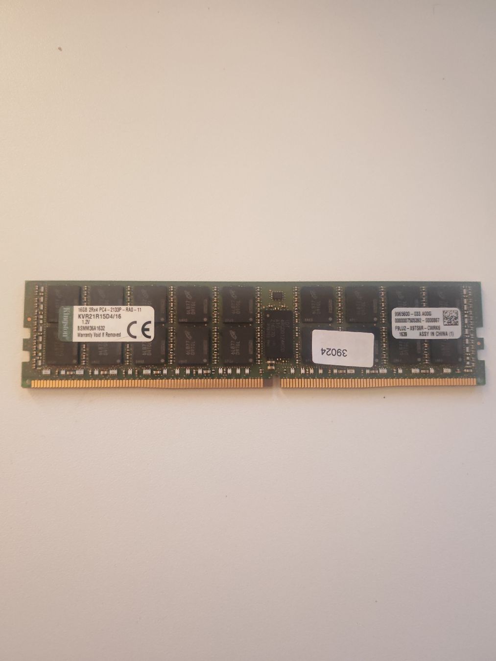 Kingston Memoria / RAM: Kingston 16GB 2Rx4 PC4-2133P-RA0-11 – Usato da Muri AG venduto da Rouvy99
