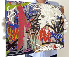 JonOne "Sound Off" 2023, Street art, Graffiti art