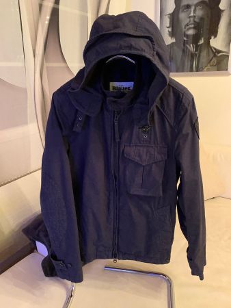 Blauer U.S.A. Übergang Jacke L wie neu Top Schnäppchen
