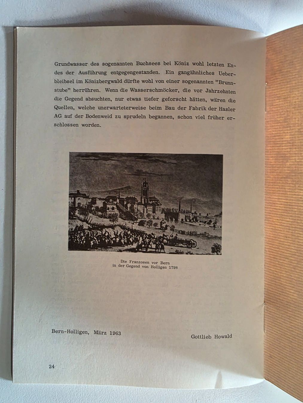 Bücher: Holligen einst und jetzt - Bern-Holligen 1963 – Gebraucht aus Walterswil BE von Lonitti 8