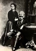 Karl Marx mit Tochter Jenny, 1868, Grosse Pressefoto